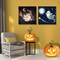 2 Pcs Halloween Paint by Numbers Kits for Kids Framed,Ghosts Adults' Paint-by-Number Kits on Canvas Easy Acrylic Oil Painting by Number for Adults Halloween for Home Decor 8x8 inchs